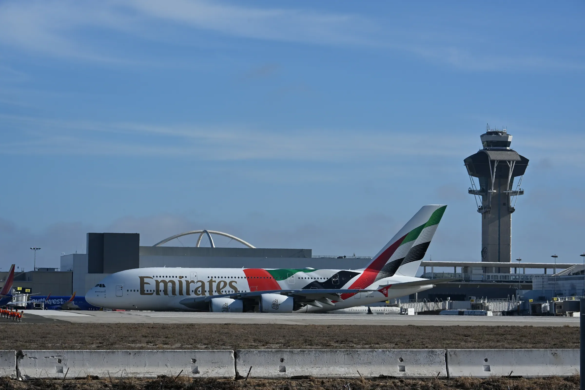 Aircraft on the apron at LAX